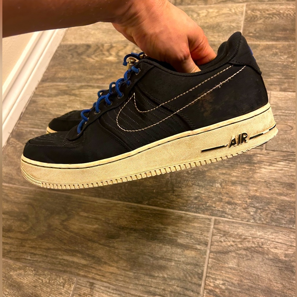 Size 12 Nike Air Force 1 '07 LV8 Moving Company - Black Men Sneaker DV0794-001